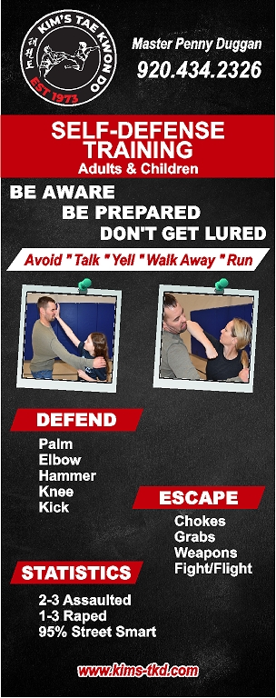 Self Defense Training - be aware, be prepared, don't get lured